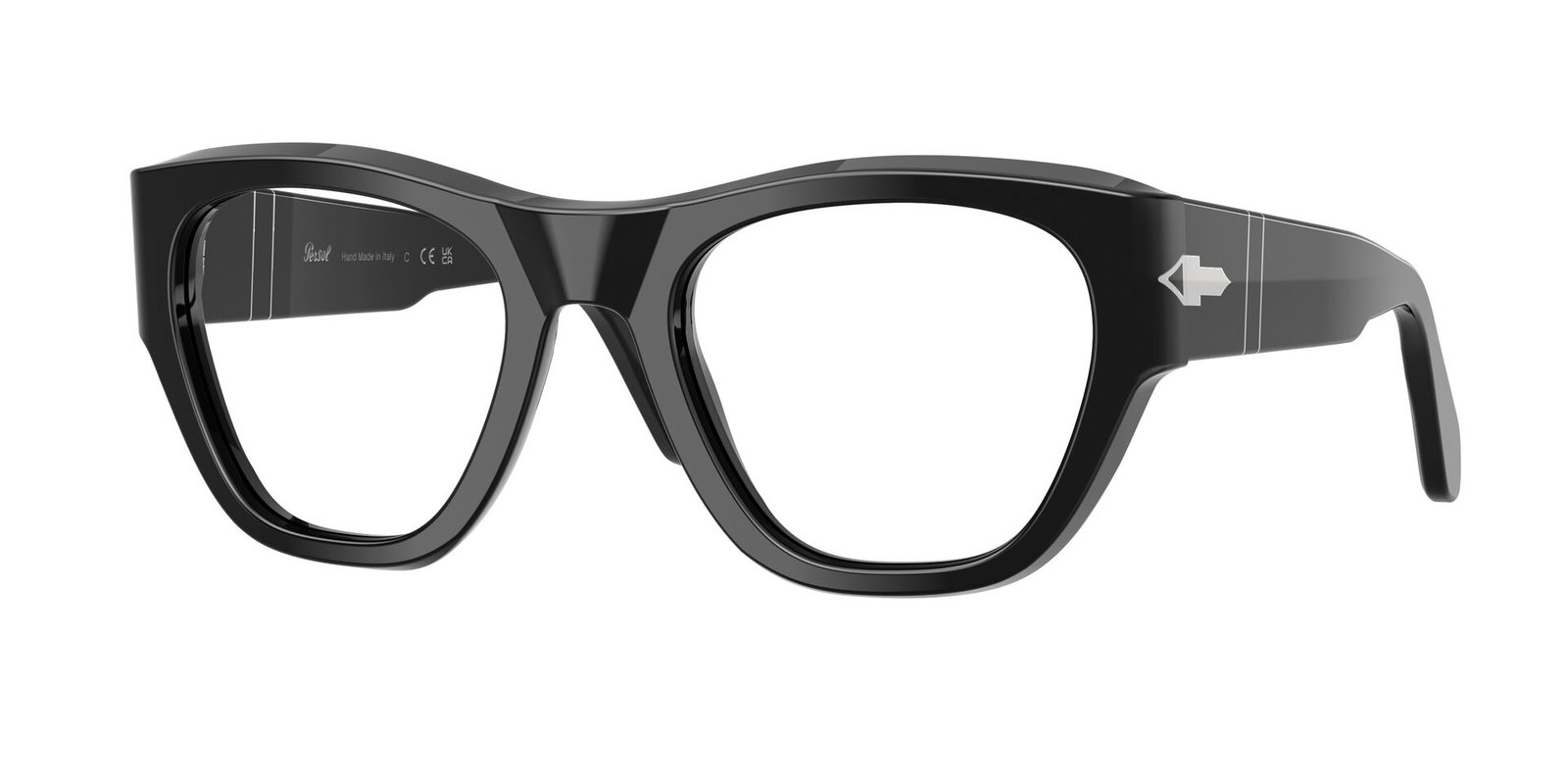 Das Bild zeigt die Persol Fassung PO0054V 95 leicht seitlich., Zubehor, Brillen, Sonnenbrille
